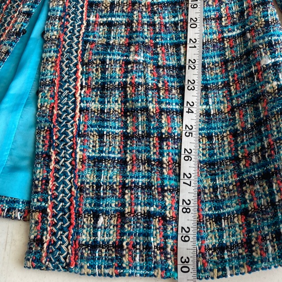 Doncaster Turquoise & Orange Tweed Blazer - Picture 10 of 10